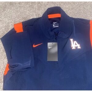Nike Dri Fit Vented Button Down‎ LA Logo Baseball Fishing Outdoors Men's XL Blue